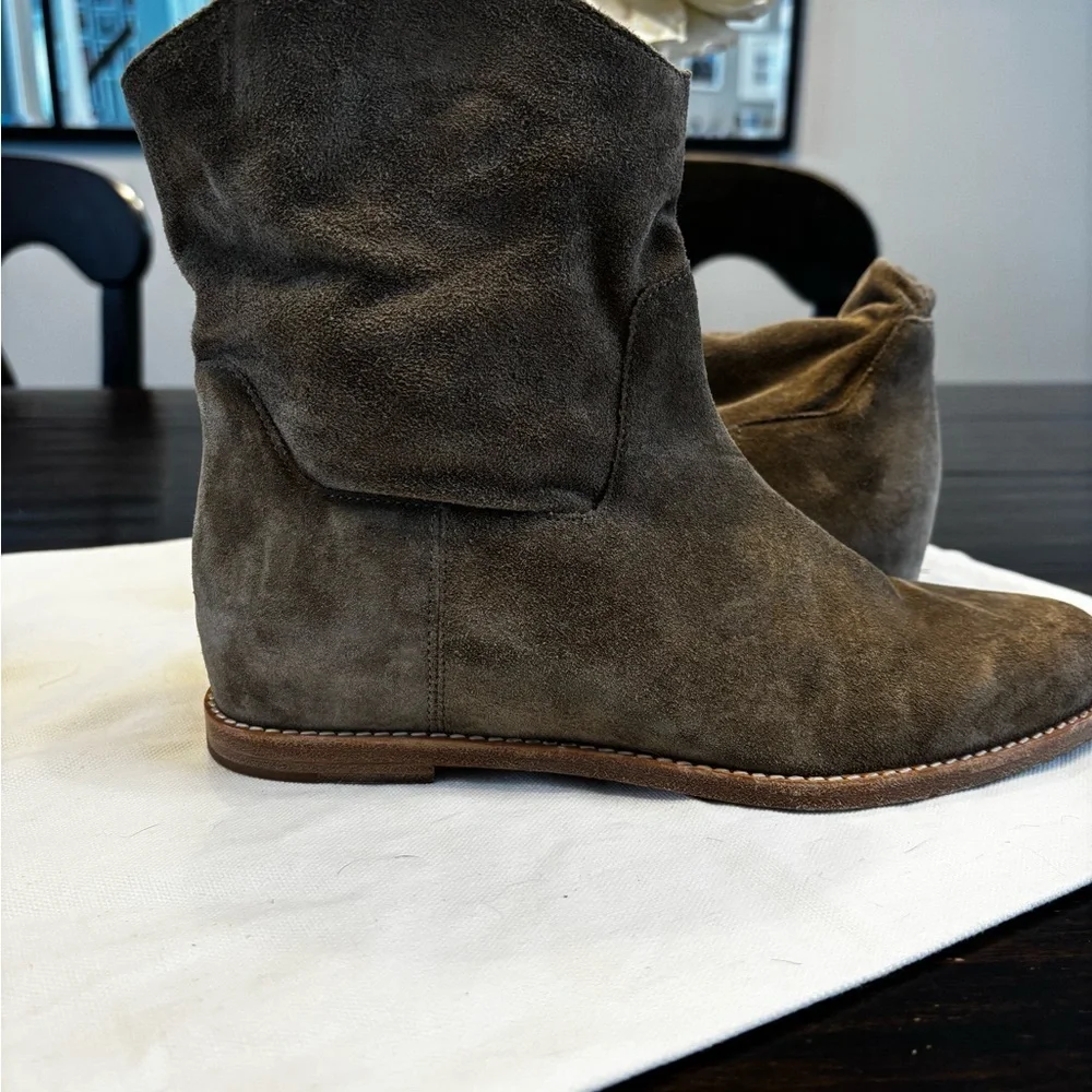 VINCE Vince Boots Sinclair Leather Cowboy Western Boot Ankle Booties